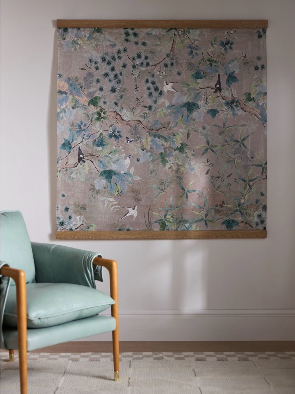 Anthropologie Colleen Tapestry, Blue Green